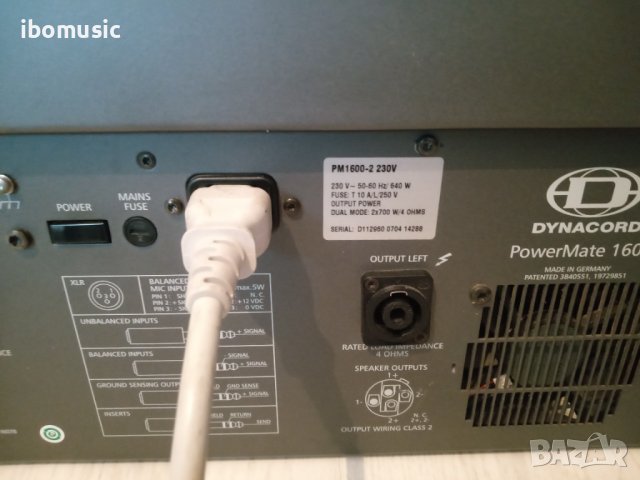 Dynacord Powermate 1600 - 2, снимка 6 - Ресийвъри, усилватели, смесителни пултове - 38088872