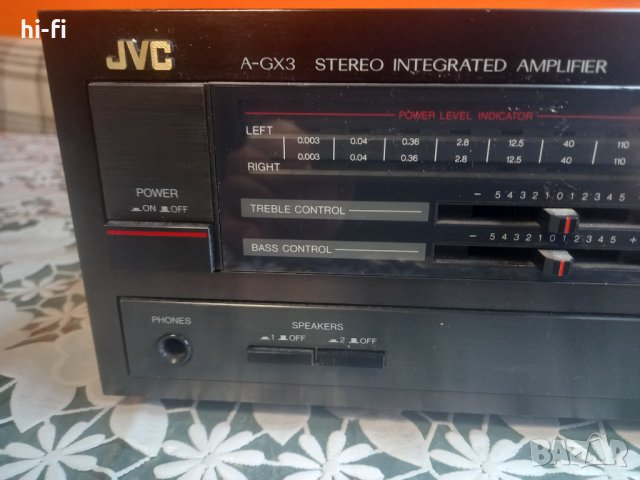 Усилвател jvc A-GX3, снимка 2 - Ресийвъри, усилватели, смесителни пултове - 39415079