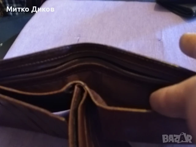 David Italy марков портфейл естествена кожа с много прегради 125х 100мм, снимка 10 - Портфейли, портмонета - 50514915