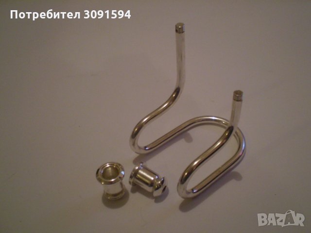 Посребрен двоен свещник, снимка 10 - Други - 34581152