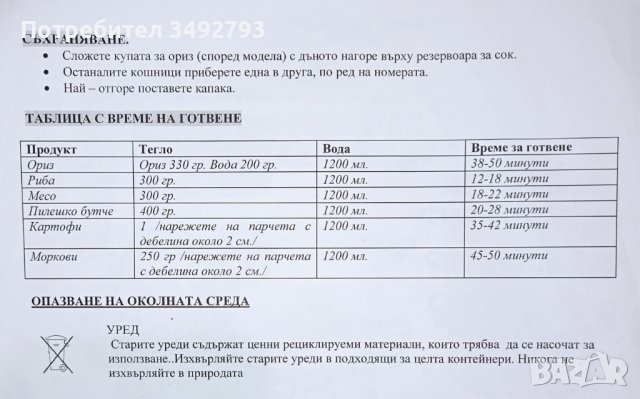 Уред за готвене с пара, снимка 6 - Уреди за готвене на пара - 42466602