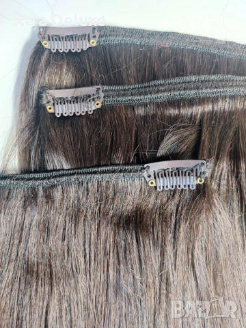 100% естествена коса за удължаване/екстеншъни - различни цветове, снимка 7 - Аксесоари за коса - 47694171