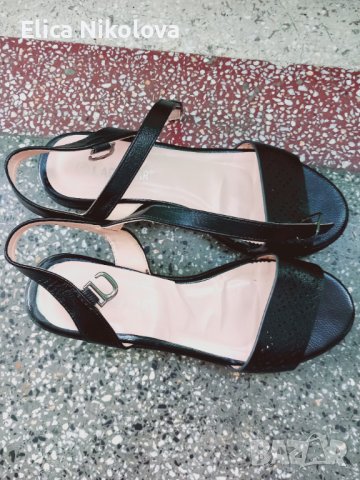 Дамски летни черни сандали 15 лева, снимка 4 - Сандали - 41886782