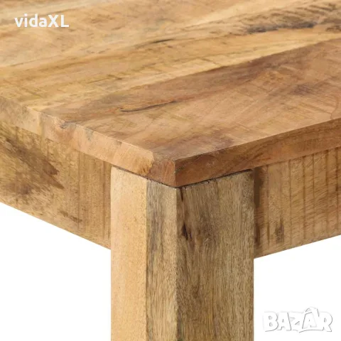 vidaXL Трапезна маса, мангово дърво масив, 82x80x76 cм, снимка 3 - Маси - 56146385