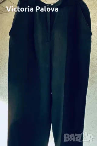 Панталон голям размер MONDI тежък лен и вискоза, снимка 6 - Панталони - 47725001