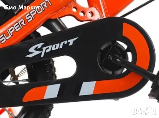 Детски велосипед с противоплъзгащи се гуми и светещи помощни колела, снимка 11 - Велосипеди - 49771893