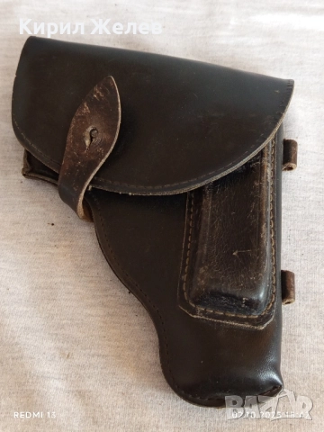 Винтидж естествена кожа кобур за пистолет за КОЛЕКЦИЯ 51133, снимка 8 - Други ценни предмети - 51921412