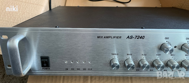 Усилвател 250W Mixer/Amplifier НОВ 2 БР. Public address system amplifier, снимка 4 - Ресийвъри, усилватели, смесителни пултове - 44699226