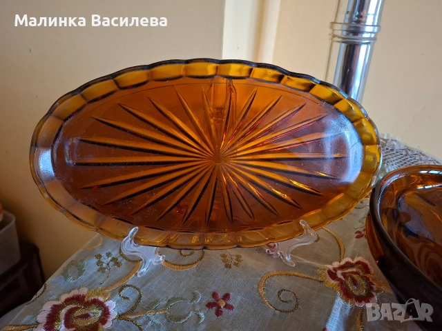 кехлибарен комплект , снимка 8 - Чаши - 53386302