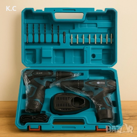 Акумулаторен винтоверт и ударна бормашина IF Tools CD11 – комплект с 2 батерии и куфар