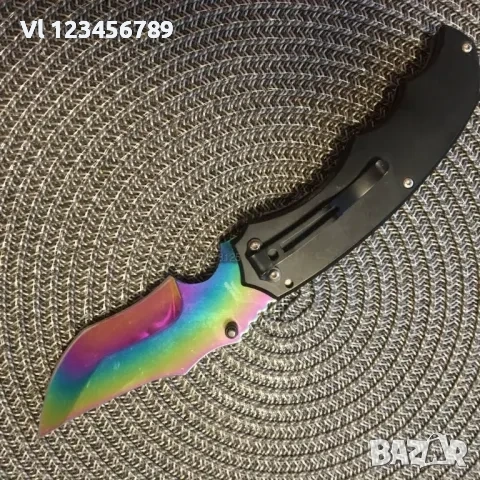 Джобен нож-100x215 mm (фолдър, сгъваем нож) The bone Edge, снимка 6 - Ножове - 53817711