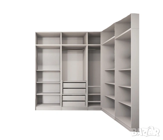 Чисто нов модулен ъглов гардероб