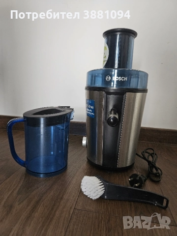 Сокоизстисквачка BOSCH VitaJuice 3, 700 W, Синьо, сребърно, снимка 2 - Сокоизстисквачки и цитрус преси - 52048489