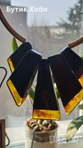 Винтидж брандово колие Mark Cain , снимка 6 - Антикварни и старинни предмети - 48869598