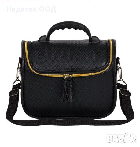 Несесер-куфарче за гримове, черно, 29x21x18 cm