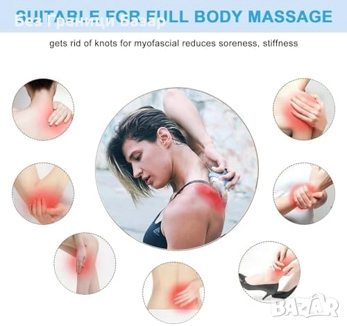 Нов Ролер масажна топка 3 в 1 за спорт и мускулно облекчение терапия, снимка 6 - Други - 51583753