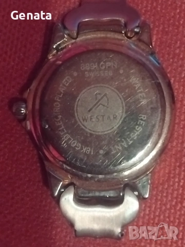 Швейцарски позлатен часовник, снимка 4 - Дамски - 53113054