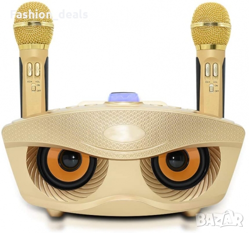 Нова Караоке машина Високоговорител с 2 безжични микрофона за парти, снимка 1 - Други - 36066845