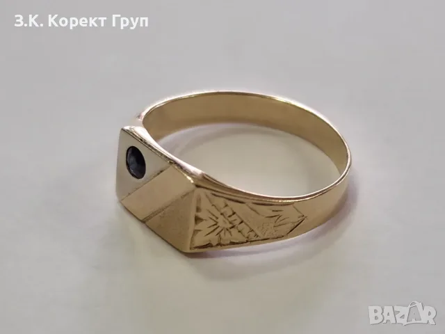 Златен пръстен 14К 585 / 4,63 гр., снимка 3 - Пръстени - 56337642