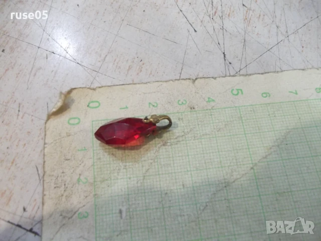 Висулка стара червен камък, снимка 3 - Други - 50842105