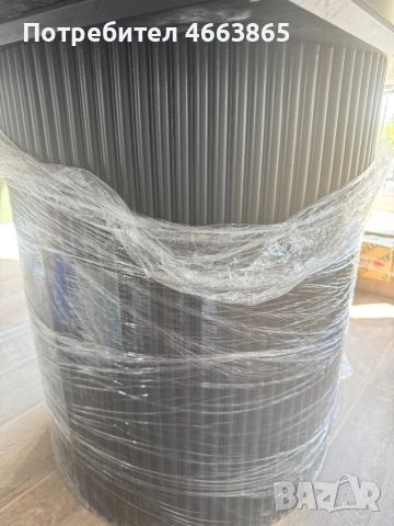 ЧИСТО НОВА маса MDF фурнир, черна с мраморен плот, снимка 5 - Маси - 52580926