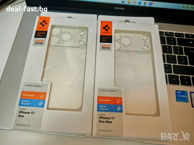 Твърд калъф Spigen Ultra Hybrid за iPhone 17 Pro 17 Pro Max Кристално прозрачен /ACS10278/ACS10342/, снимка 5 - Калъфи, кейсове - 54415861