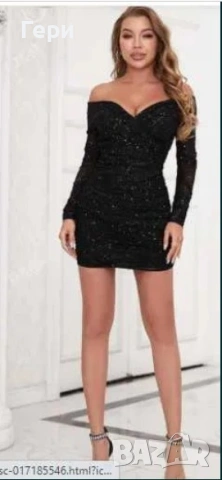 парти рокля от шейн - С р-р, снимка 3 - Рокли - 53266549