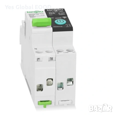TONOGU WiFi автомат 32A 2P с измерване kWh, снимка 6 - Друга електроника - 53442790