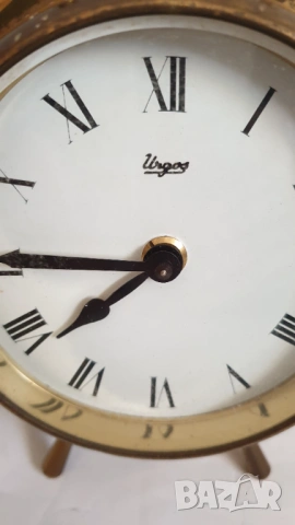 Стар месингов кварцов корабен часовник, снимка 3 - Антикварни и старинни предмети - 53866022