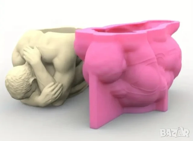 Молд кашпа гол мъж, снимка 6 - Форми - 50853411