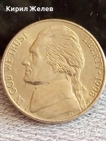 Пет монети пет цента АМЕРИКА различни години за КОЛЕКЦИЯ ДЕКОРАЦИЯ 51919, снимка 5 - Нумизматика и бонистика - 52387567