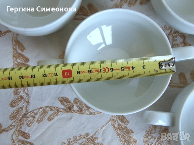 Порцеланови купи с дръжки, снимка 5 - Чинии - 52672679
