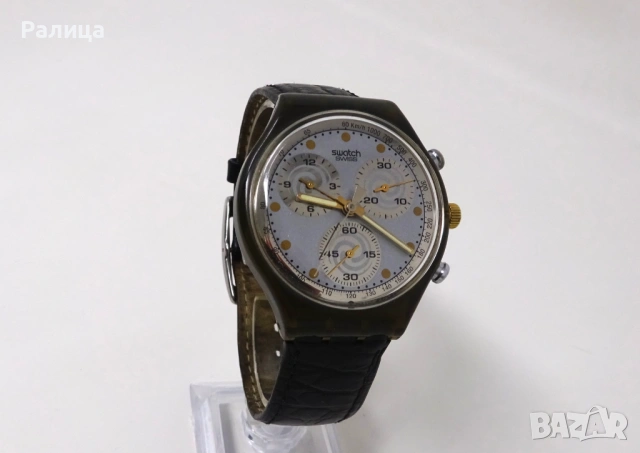 Часовник Swatch хронограф с 22 камъка, снимка 2 - Мъжки - 53639143