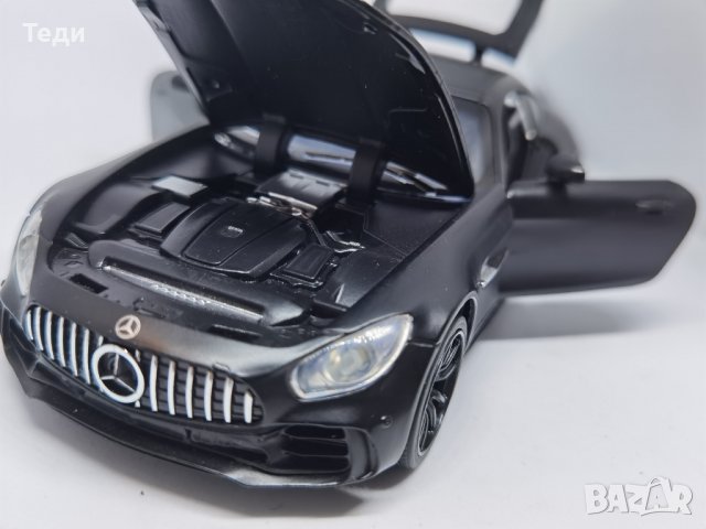 Mercedes Benz GTR макет черен, снимка 2 - Колекции - 39698099