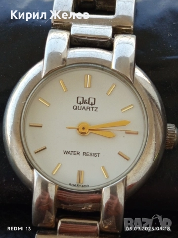 Елегантен Фин дамски часовник Q/ Q QUARTZ WATER REZIST стилен 32537, снимка 8 - Дамски - 51587700
