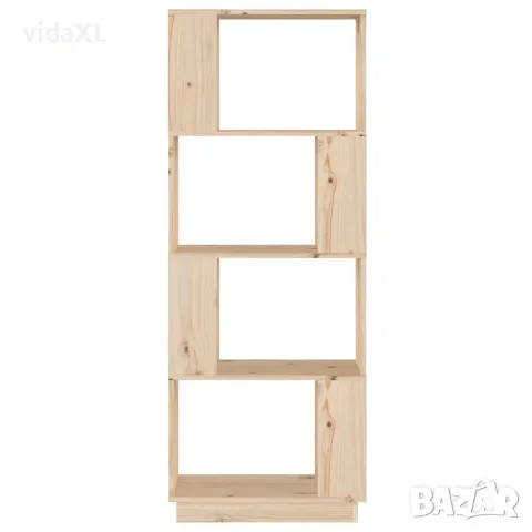 vidaXL Библиотека/разделител за стая, 51x25x132 см, бор масив, снимка 5 - Шкафове - 56147943