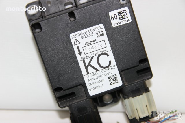 Цeнтрала airbag Ford Fiesta MK6 (2002-2008г.) 6S6T 14B056 KC / 6S6T14B056KC / 5WK4 3586 / 5WK43586, снимка 2 - Части - 40534114