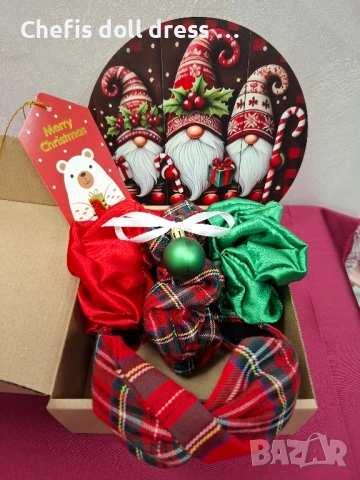 Подаръчни коледни кутии, снимка 3 - Аксесоари за коса - 52257059