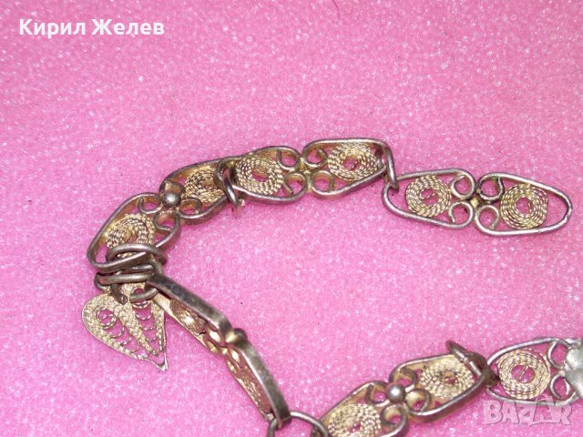 СТАРИННА СРЕБЪРНА ГРИВНА ФИЛИГРАННО СРЕБРО ВИСОКА ПРОБА РЪЧНА МАЙСТОРСКА РЕТРО ИЗРАБОТКА 41950, снимка 9 - Антикварни и старинни предмети - 44393999