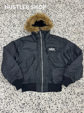 Мъжки бомбер ALPHA INDUSTRIES.Размер М, снимка 3 - Якета - 52514759