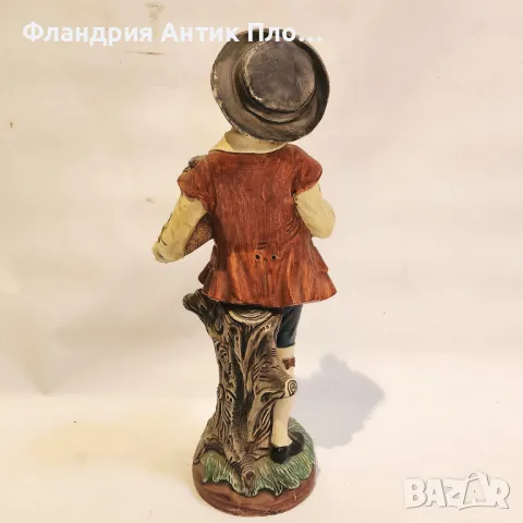 Ръчно рисувана статуетка на селски момък, снимка 4 - Статуетки - 49099595