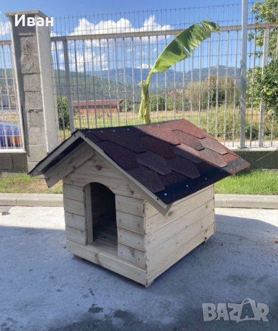 Къщичка за куче, дървена колиба за куче, снимка 2 - За кучета - 39927450