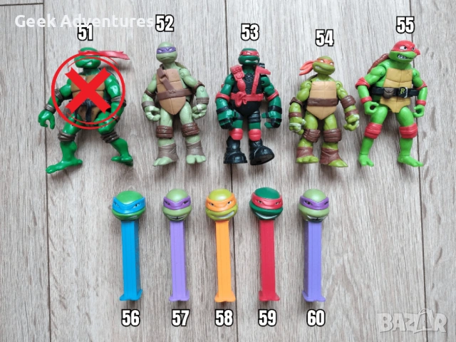 Екшън Фигурки Teenage Mutant Ninja Turtles TMNT Костенурките Нинджа, снимка 4 - Колекции - 47235429