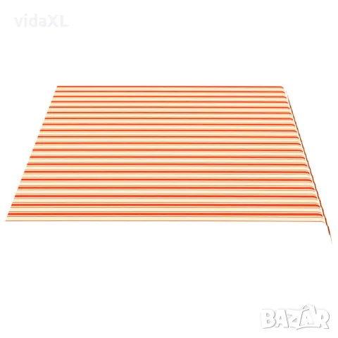 vidaXL Резервен плат за тента, жълт и оранжев, 450x300 см, полиестер, снимка 4 - Облицовки - 56146587
