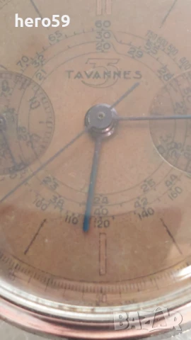 Мъжки колекционен часовник хронограф-Таванес 1940г./Tavannes chronograph watch/, снимка 10 - Мъжки - 50526314