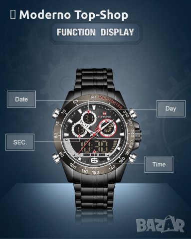 Мъжки часовник NaviForce многофункционален NF9188 ВВВ., снимка 8 - Мъжки - 34800265