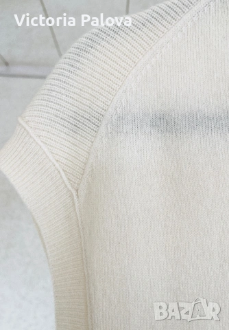 Скъп красив кашмирен пуловер без ръкави CLOSED, снимка 4 - Корсети, бюстиета, топове - 53343736