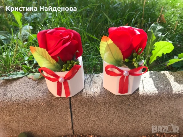 Подаръци със сапунени рози , снимка 10 - Декорация за дома - 39231486