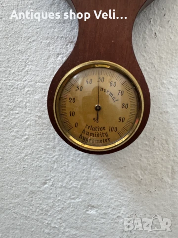 Стенен барометър №7108 , снимка 3 - Антикварни и старинни предмети - 50822044