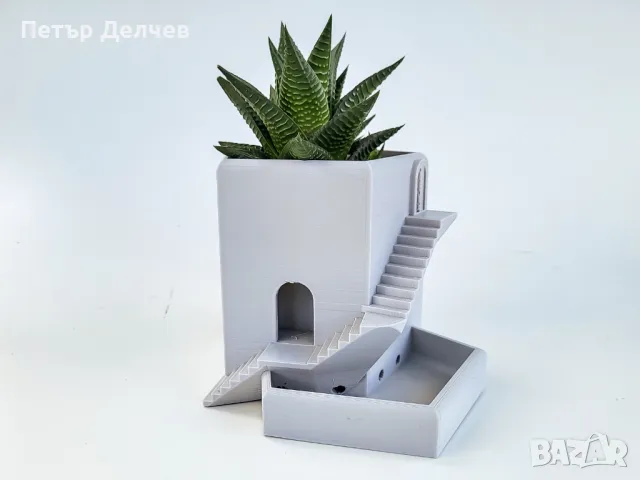 Кашпа за саксия Санторини, снимка 2 - Саксии и кашпи - 47496024